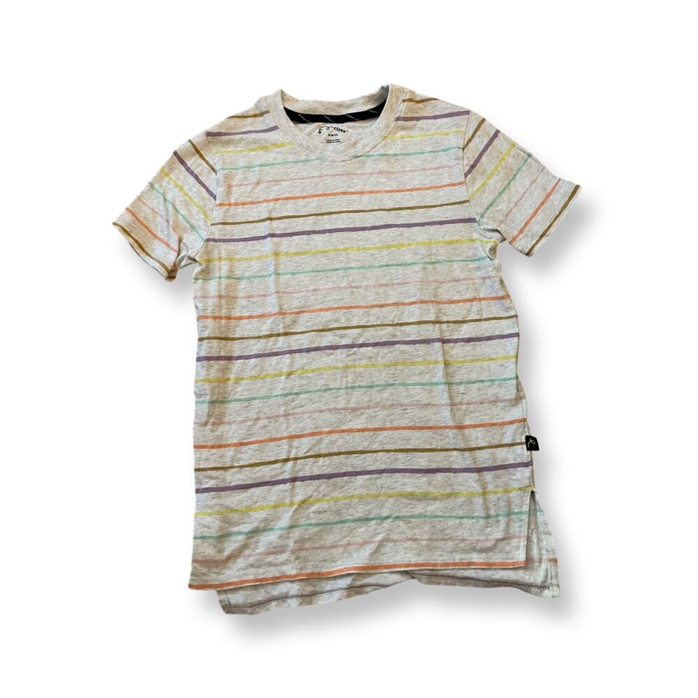 Art Class Multicolor and Gray Striped Kids Shirt Size M (8/10)